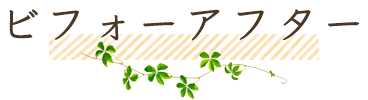 ビフォーアフター